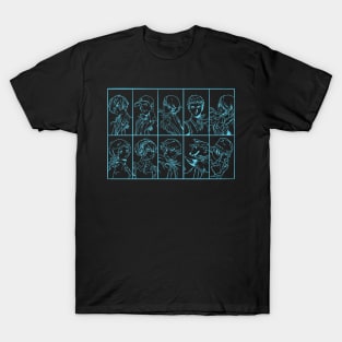 P3R Characters Line Art T-Shirt